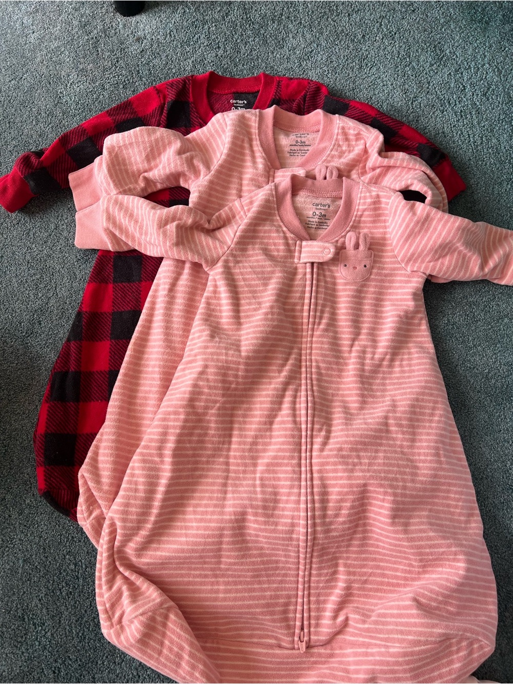 Carter's 0-3 Baby Sleep Sack - Soft Zippered Pajama